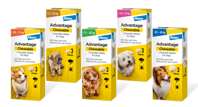 Advantage Chewable Flea & Tick Tablet for Dogs Thumbnail Advantage Chewable Flea & Tick Tablet for Dogs Thumbnail